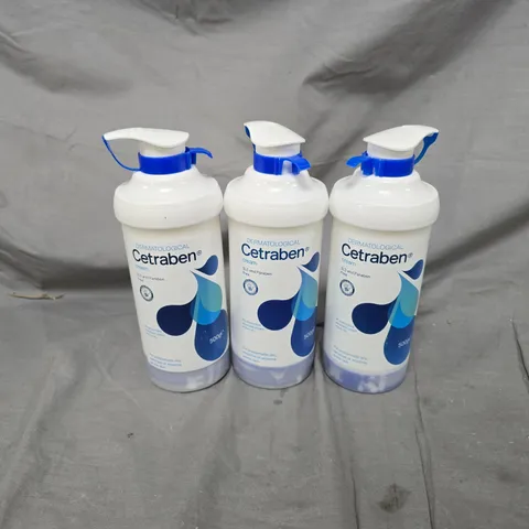 3X DERMATOLAGICAL CETRABEN CREAM (3X500G)