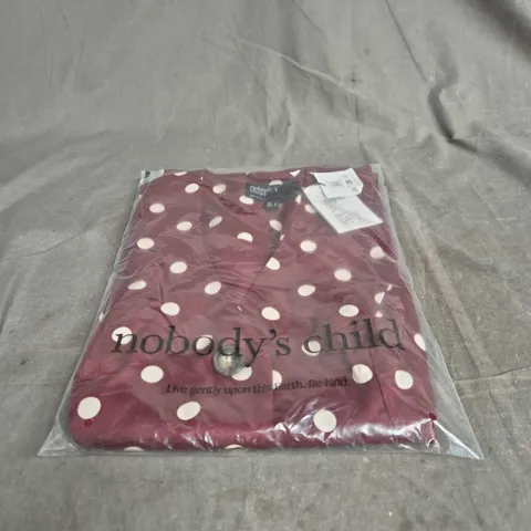 NOBODYS CHILD BROWN LONGLINE WAISTCOAT SIZE 8. BAGGED