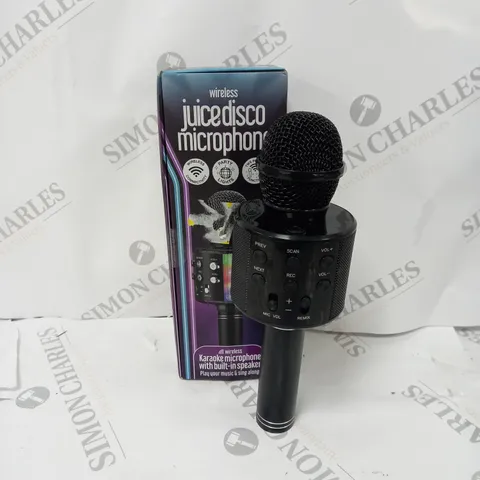 BOXED JUICE DISCO WIRELESS MICROPHONE