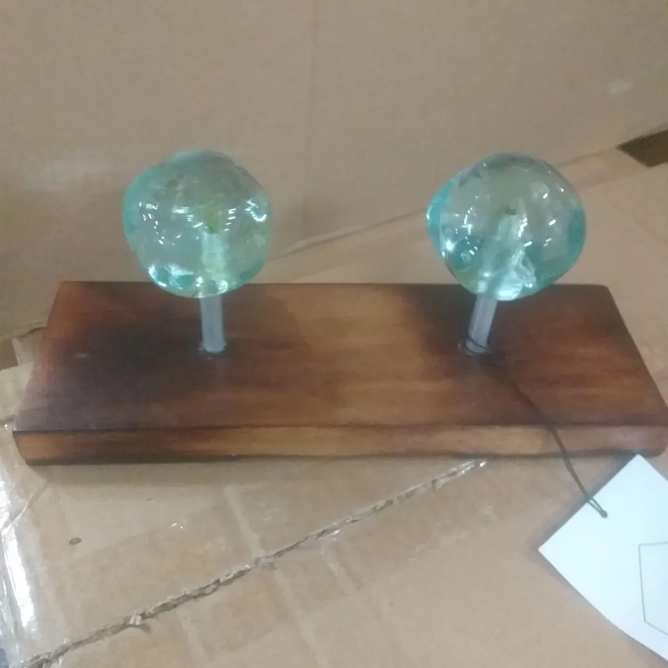 BRAND NEW BOXED TWO GLASS HANGER