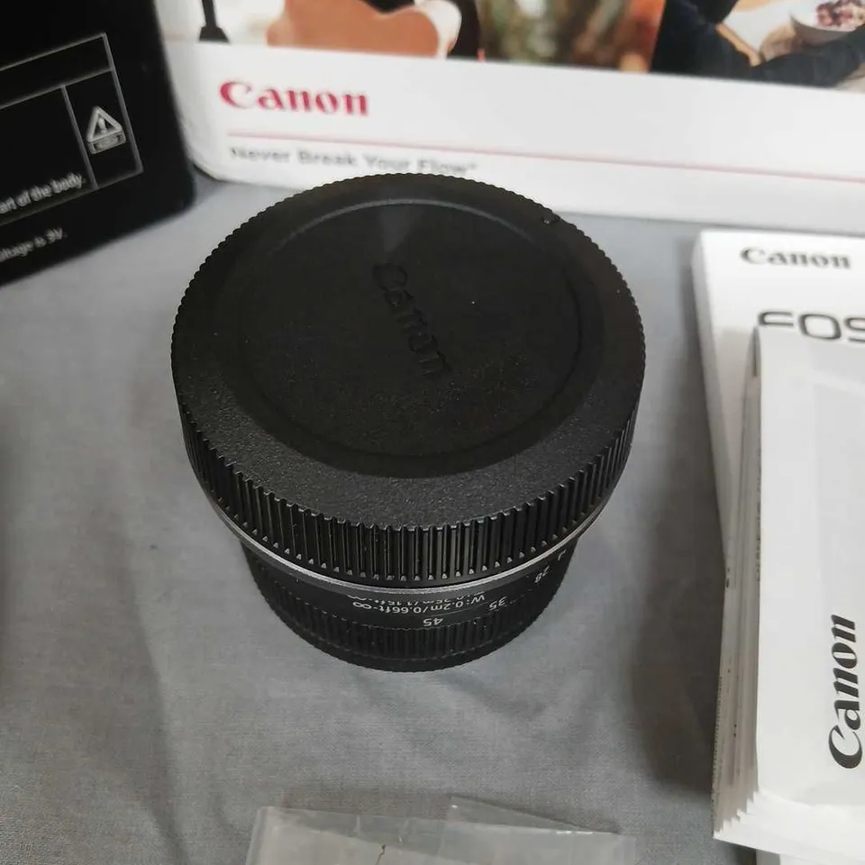 CANON EOS R50 DIGITAL CAMERA WITH 18-45MM KIT LENS + DM-E100 STEREO MICROPHONE