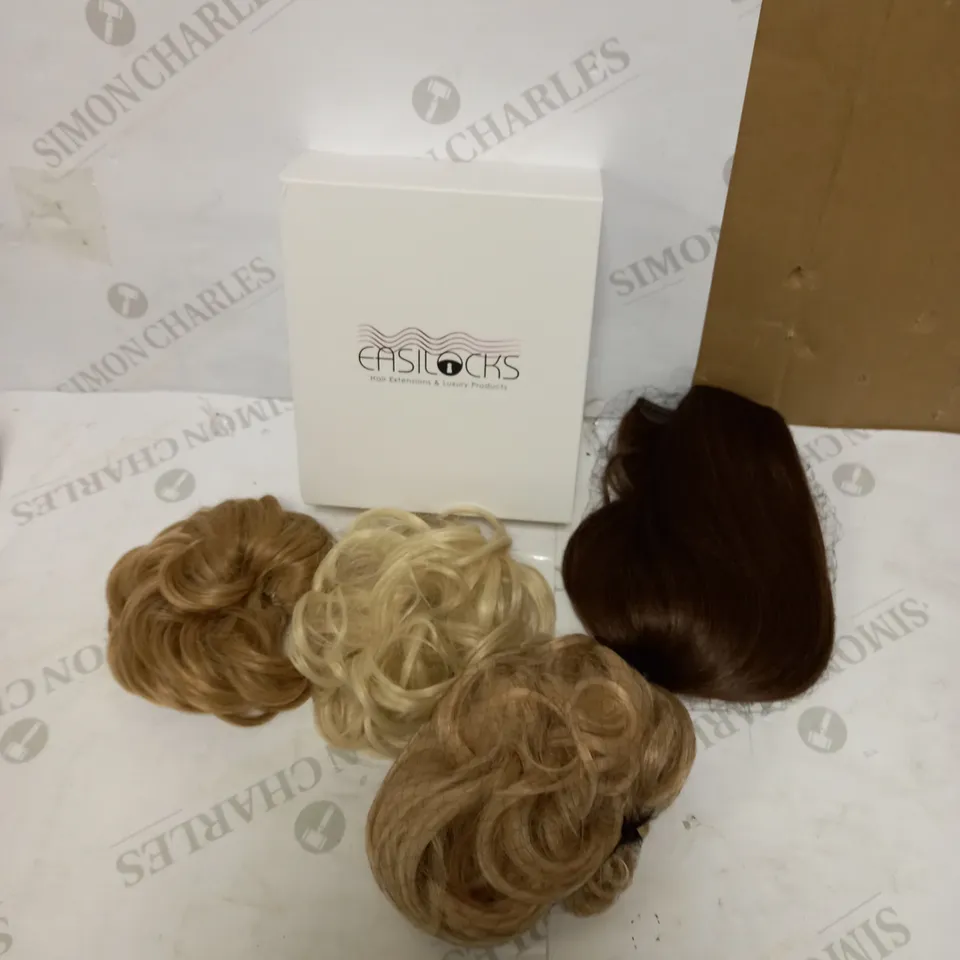 EASILOCKS SET OF SCRUNCHIES AND 14" EXTENSIONS 