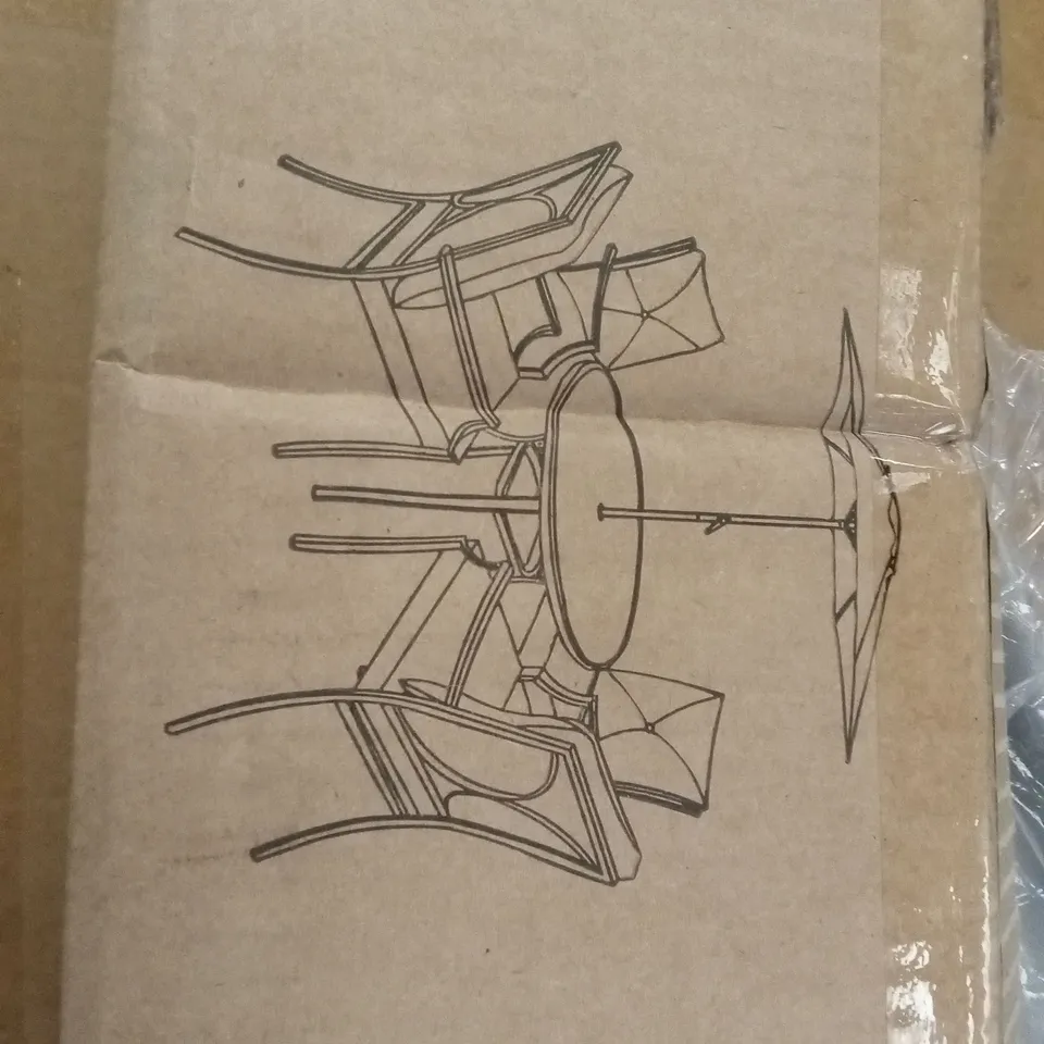 BOXED SEVILLE OUTDOOR GARDEN PARASOL // PARASOL ONLY (1 BOX)