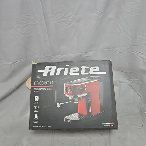 ARIETE MODENA ESPRESSO MACHINE β RED, BOXED