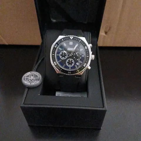 Vickers Armstrongs Aeromark Steel Blue Limited Edition Chronograph Watch