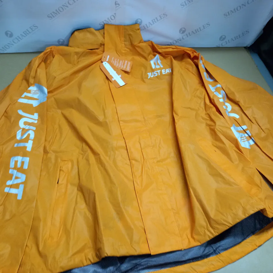 JUST EAT BRANDED REFLECTIVE ORANGE JACKET - XXL