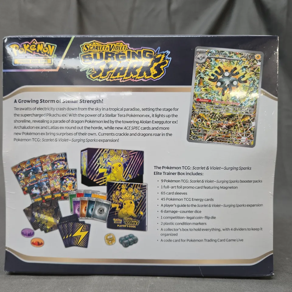 POKÉMON TRADING CARD GAME SCARLET & VIOLET SURGING SPARKS ELITE TRAINER BOX