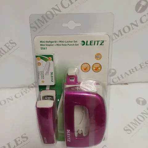 9 X SEALED LEITZ MINI STAPLER & HOLE PUNCH SETS