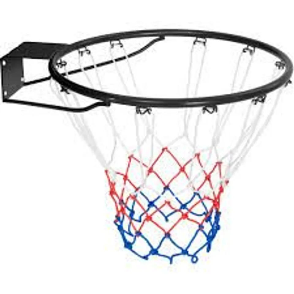 BOXED COSTWAY ORANGE HEAVY DUTY BASKETBALL RIM WITH MOUNTING HARDWARE 38CM