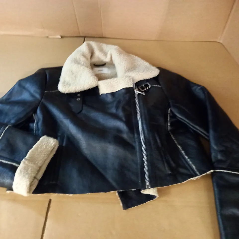 STR LEATHER LOOK JACKET - EUR M