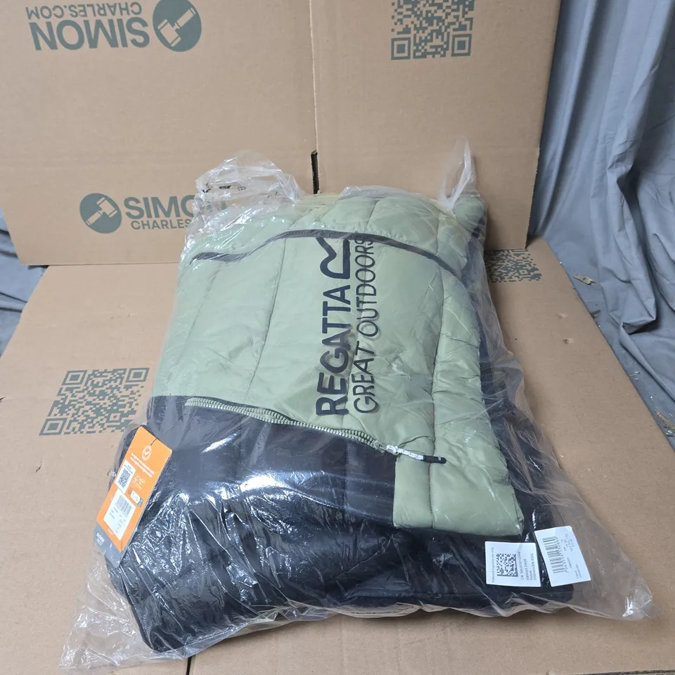 REGATTA MENS DALENT LIGHTWEIGHT PADDED JACKET OIL GREEN/BLACK SIZE 3XL BAGGED WITH TAGS
