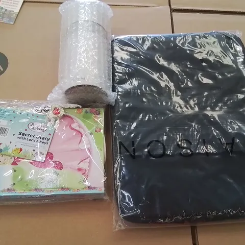 PALLET OF ASSORTED HOUSEHOLD GOODS AND PRODUCTS TO INCLUDE; DIFFUSERS,LAPTOP BAGS SLEEVES,KIDS PRINCESS SECRET DIARY