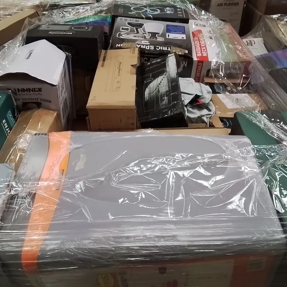 PALLET TO CONTAIN A LARGE QUANTITY OF ELECTRICAL PRODUCTS TO INCLUDE;HAND MIXER,LAVA LAMP,ROBOT VACUUM CLEANER 
