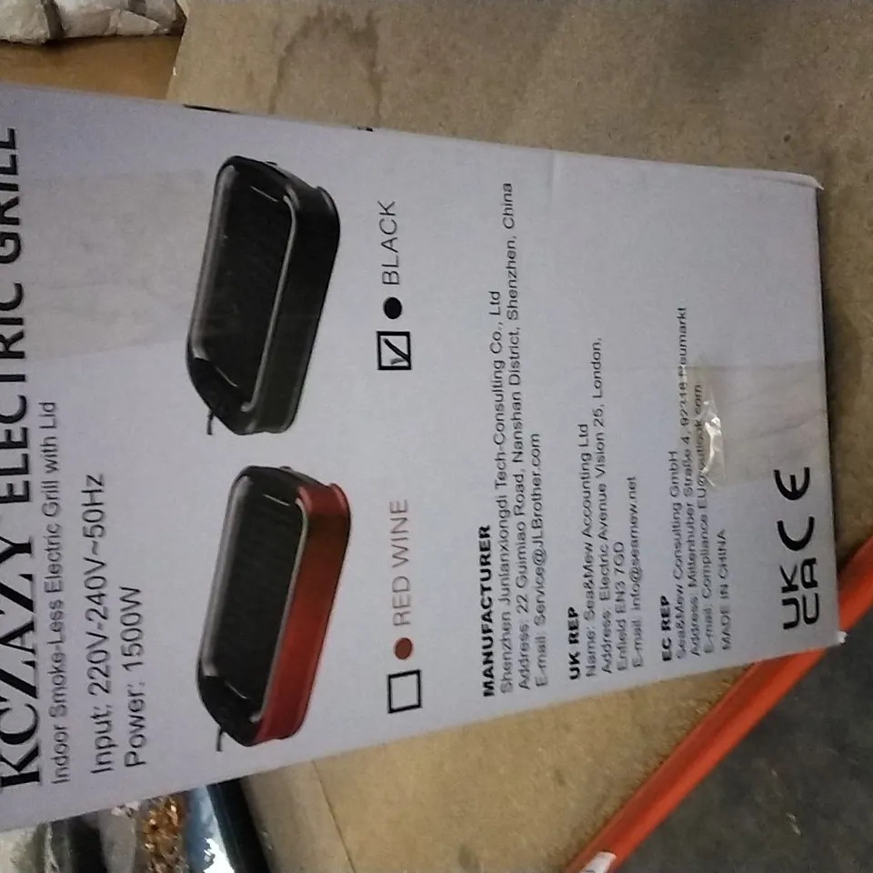 BOXED KCZAZY ELECTRIC BARBECUE GRILL