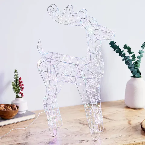 HOME STORIES PRE LIT INDOOR/OUTDOOR CRYSTAL LOOK SHAPES