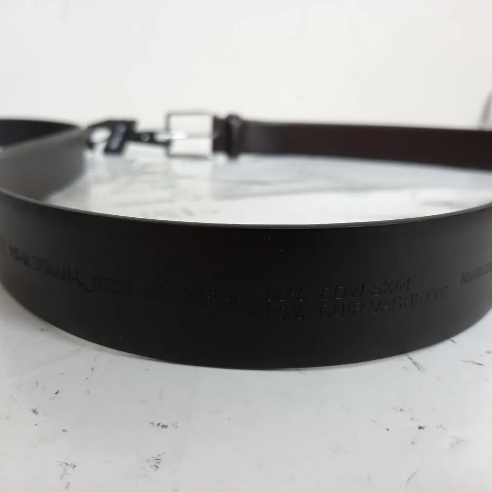 HUGO BOSS BROWN LEATHER BELT (115-44)