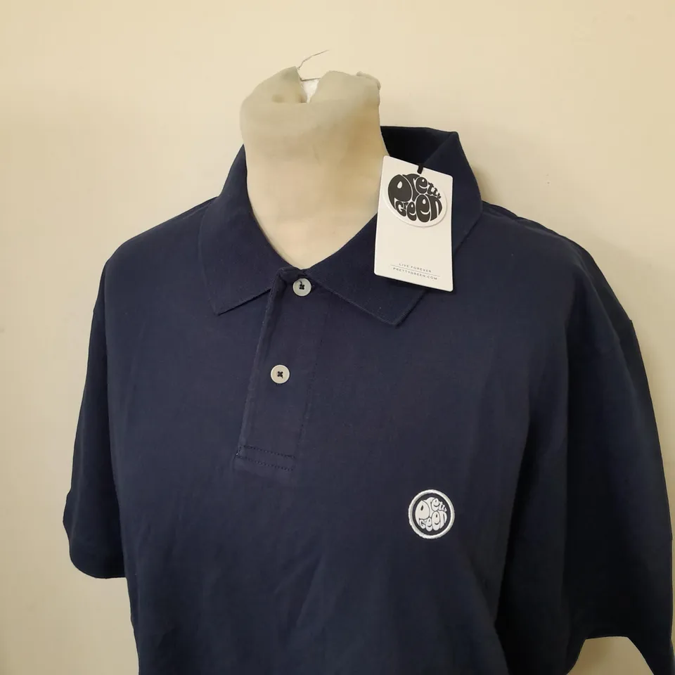 PRETTY GREEN JERSEY POLO SHIRT SIZE XL