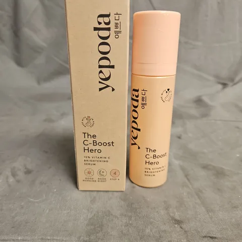 BOXED YEPODA THE C-BOOST HERO 15% VITAMIN C BRIGHTENING SERUM 30ML