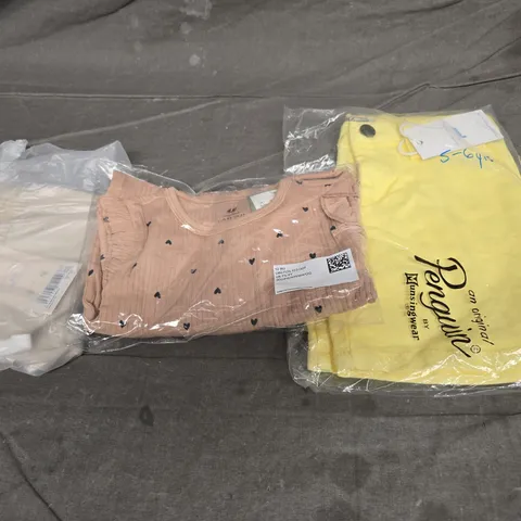 BOX OF APROX 20 ASSORTED CHILDRENS CLOTHING ITEMS IN VARIOUS COLOURS AND SIZES - COLLECTION ONLY 