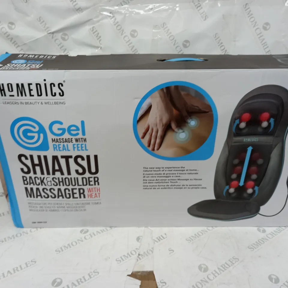 BOXED HOMEDICS SHIATSU BACK AND SHOULDER MASSAGER SGM-1600H-EUX
