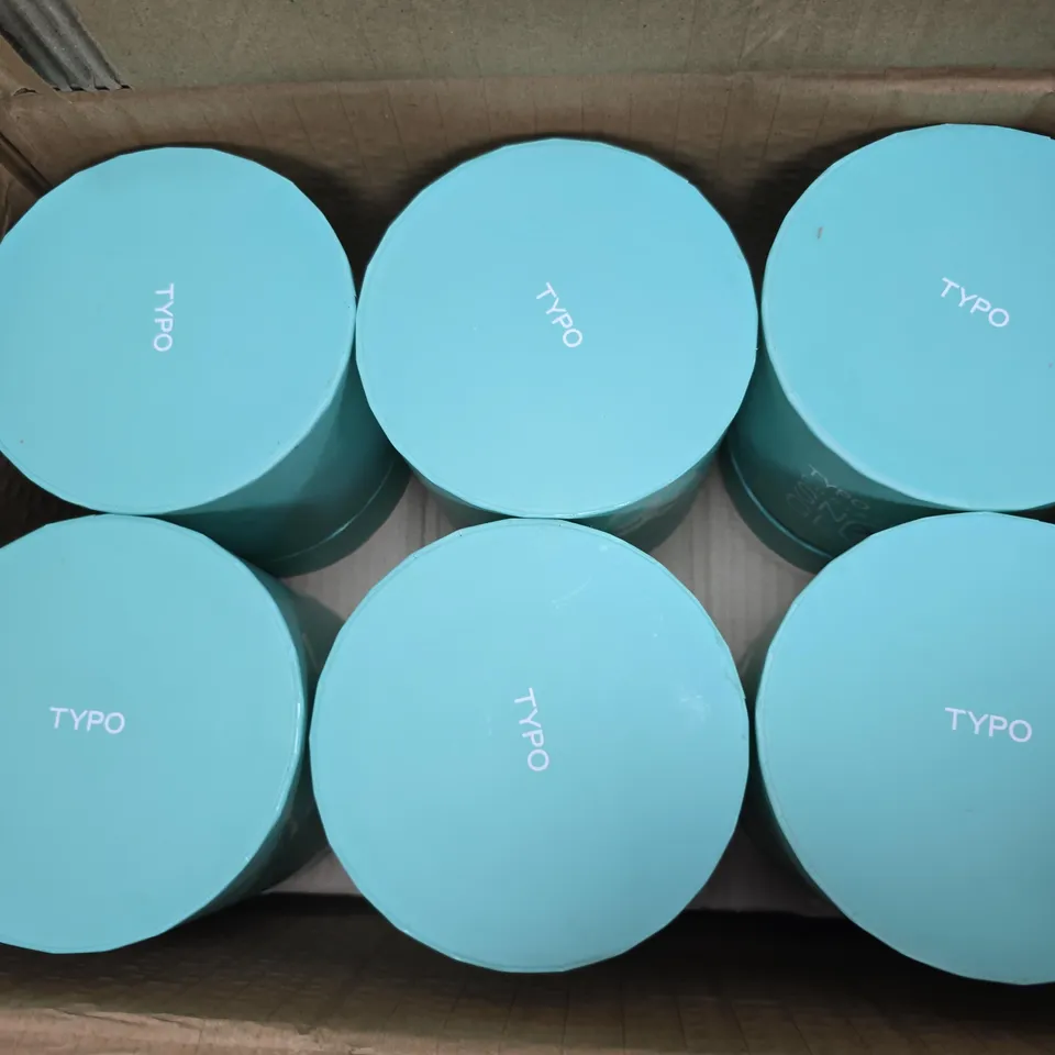 12 BOXED TYPO CHRISTMAS SNOW GLOBE 'TIS THE SEASON