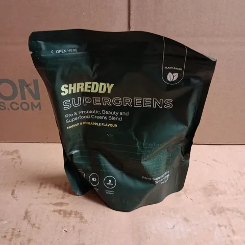 SHREDDY SUPERGREENS MANGO & PINEAPPLE FLAVOUR (240G)