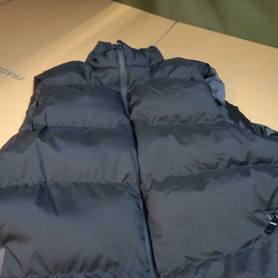 DESIGNER BLACK PADDED GILET - 2XL