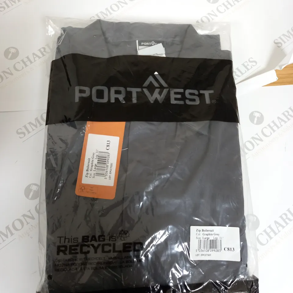 PORTWEST XIP BOILERSUIT SIZE L 