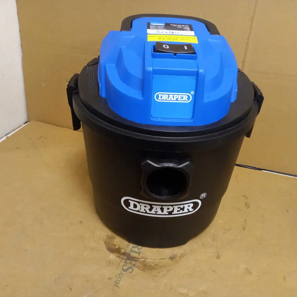 DRAPER 90107 230V 1250W 15L WET AND DRY VACUUM CLEANER