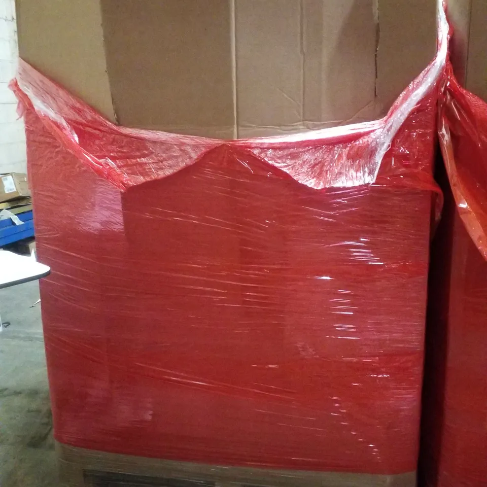 PALLET CONTAINING ASSORTED PRODUCTS INCLUDING VACUUM STAND, FOLDING SHOPPING TROLLEY, SHOWER MIXER WITH KIT, WALL  MOUNTED PULLUP BAR & CURTAIN ROD