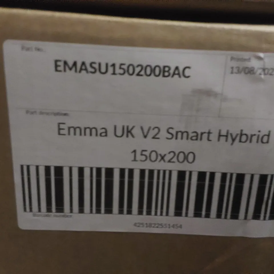 BRAND NEW BOXED EMMA UK V2 SMART HYBRID 150 x 200CM KING SIZE MATTRESS