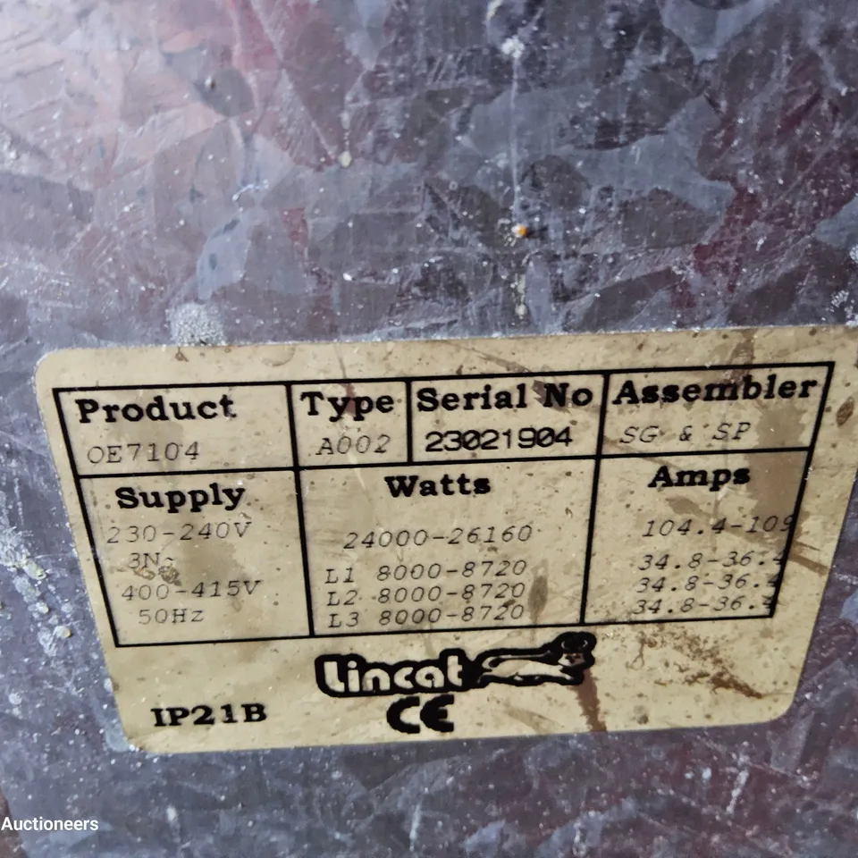 LINCAT OE7104 TWIN TANK ELECTRIC FRYER