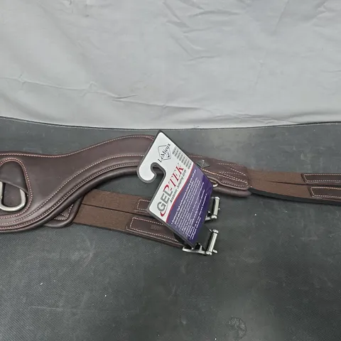 LEMIEUX LEATHER ANATOMIC JUMPING GIRTH – BROWN 125CM