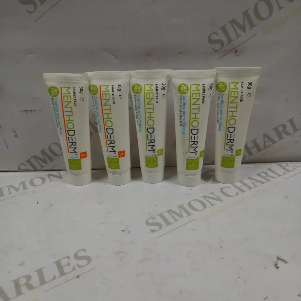 SET OF 5 MENTHODERM COOLING & SOOTHING IRRITATED SKIN CREAM - 5 X 30G