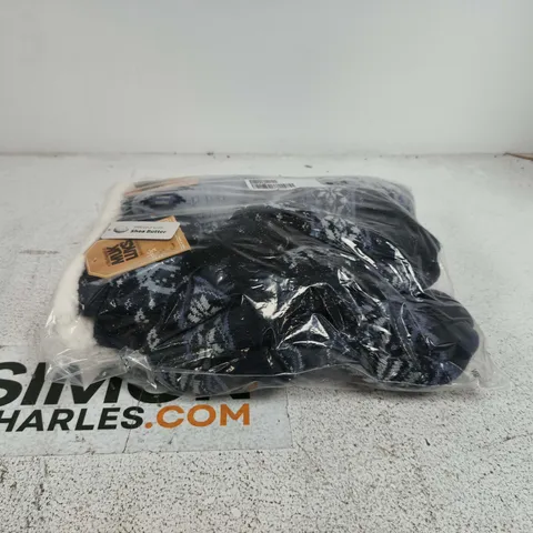 MUK LUGS 4 PACK SOCKS BLUE LARGE/EXTRA LARGE