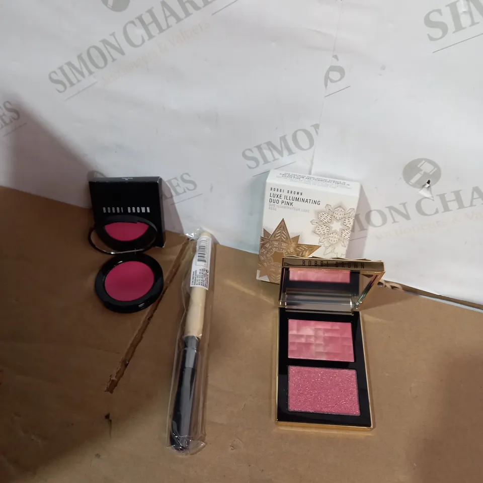 BOBBI BROWN SHEER POWDER BRUSH, POT ROUGE AND HIGHLIGHTING POWDER	