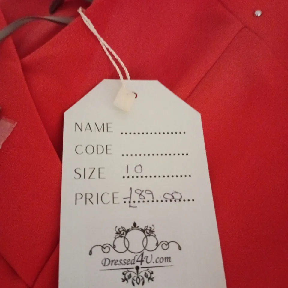MICHEALA LOUISA ORANGE DRESS UK 10 TAGGED