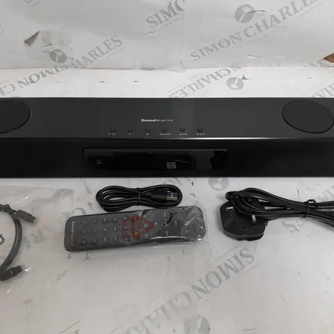 SOUND BLASTER KATANA V2 SOUNDBAR WITH REMOTE AND CABLES