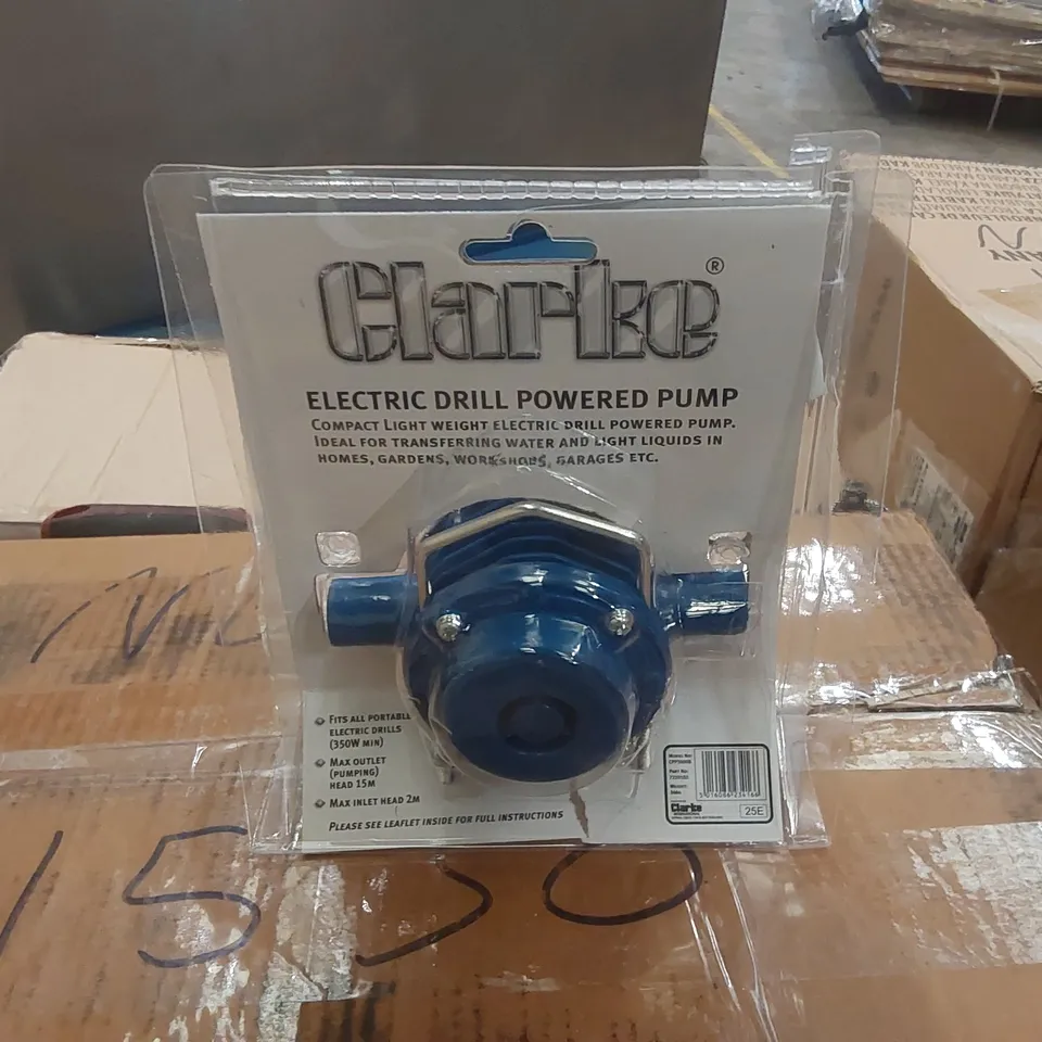 CLARKE ELECTRIC DRILL POWERED PUMP