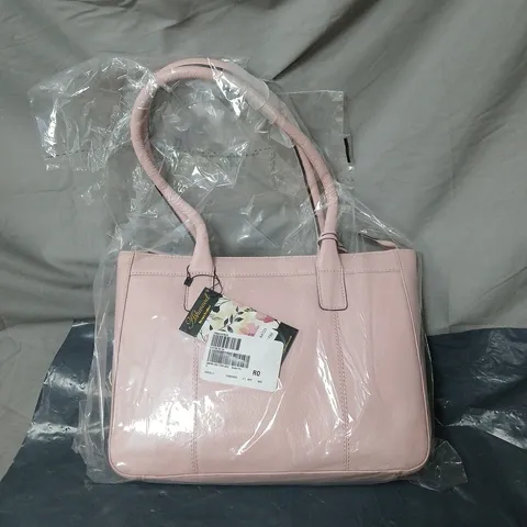 ASHWOOD LUXURY LEATHER PINK HANDBAG BAGGED
