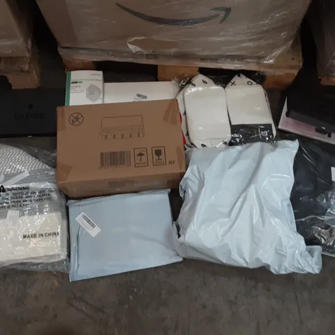 PALLET OF ASSORTED PRODUCTS TO INCLUDE PARTICLE FILTERING HALF MASK, BURDEN 2022 DIARY, MAGNETIC SCREEN DOOR, KEY/COAT HANGER, EASY MAKEUP BAGS, 12 PICTURES PENCIL CASES