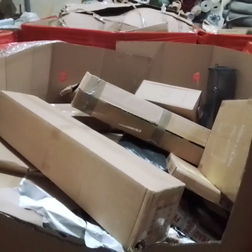 PALLET OF ASSORTED HOUSEHOLD GOODS AND PRODUCTS TO INCLUDE;SAFE LADDER CLAMP,CEILING LIGHT,LED SANTA CLAUS 