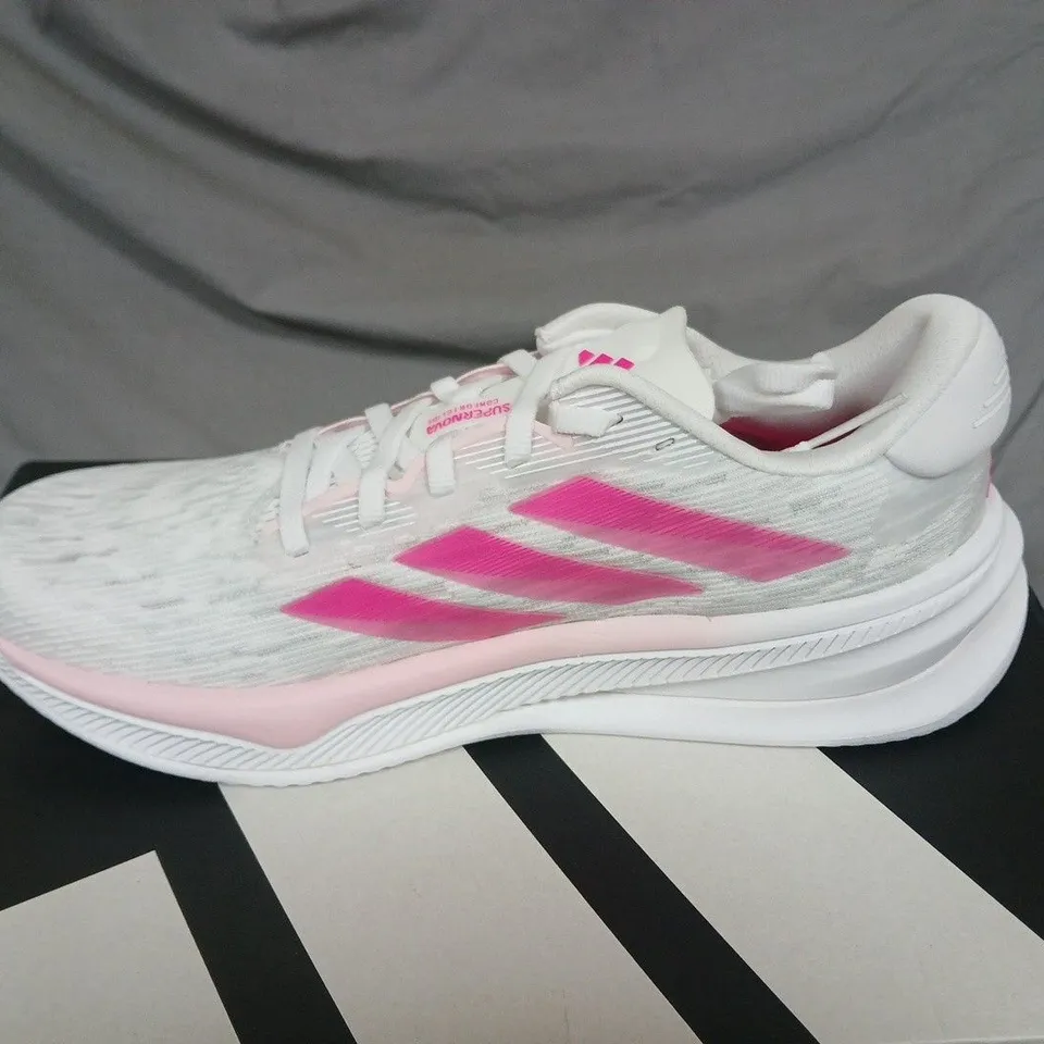 Adidas Supernova Comfort Glide W Running Shoes – White/Pink, UK 6.5 (US 8)