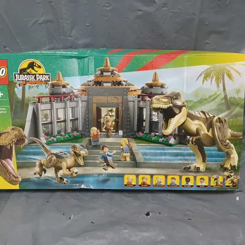 BOXED LEGO JURASSIC PARK 30TH ANNIVERSARY VISITOR CENTRE: T. REX & RAPTOR ATTACK 76961