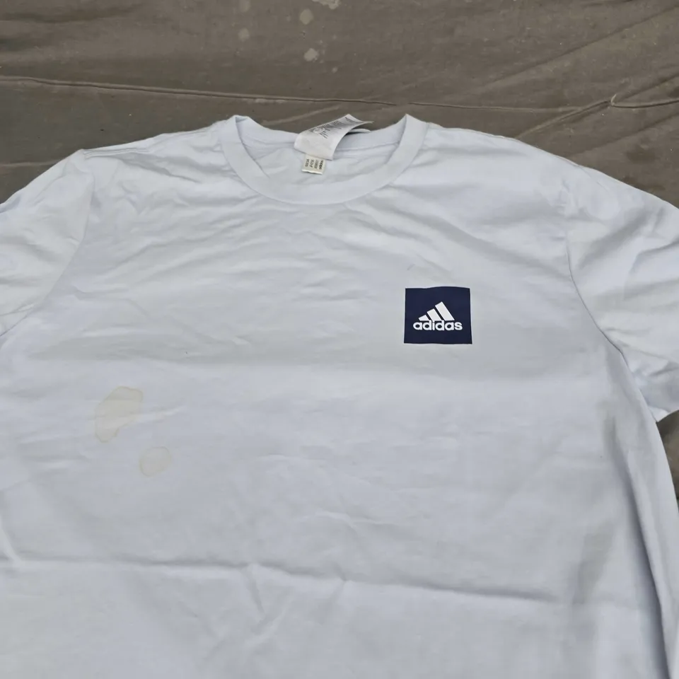 ADIDAS LOGO BLOCK T-SHIRT - SIZE SMALL