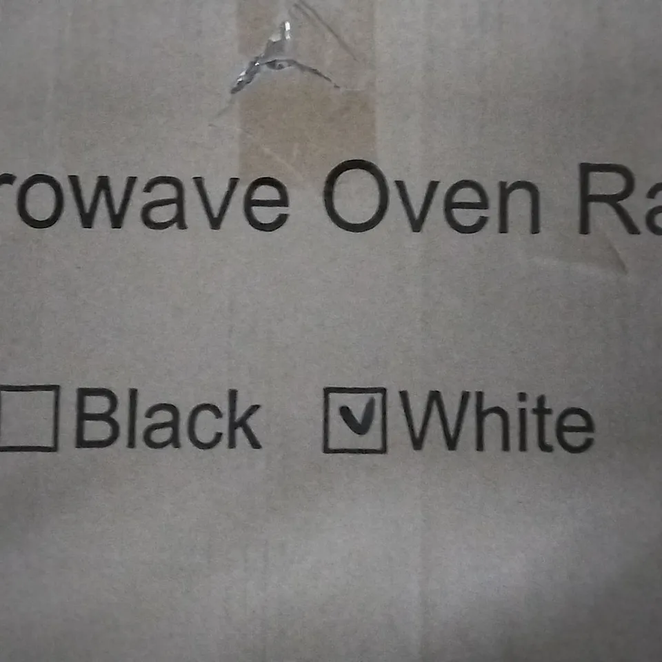 MICROWAVE OVEN RACK IN WHITE