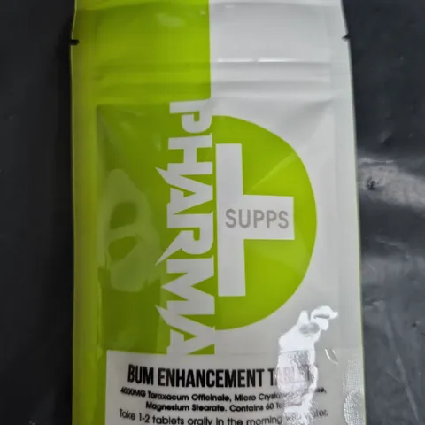 BOX OF APPROXIMATELY 55 PACKS OF PHARMA SUPPS TABLETS - BUM ENHANCEMENT (60 TABLETS PER PACK)