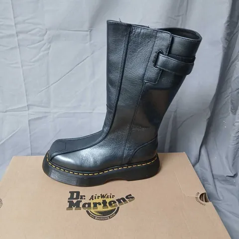 DR. MARTENS BUZZ HI BOOTS - BLACK ECLIPSE, UK6 (EU39)