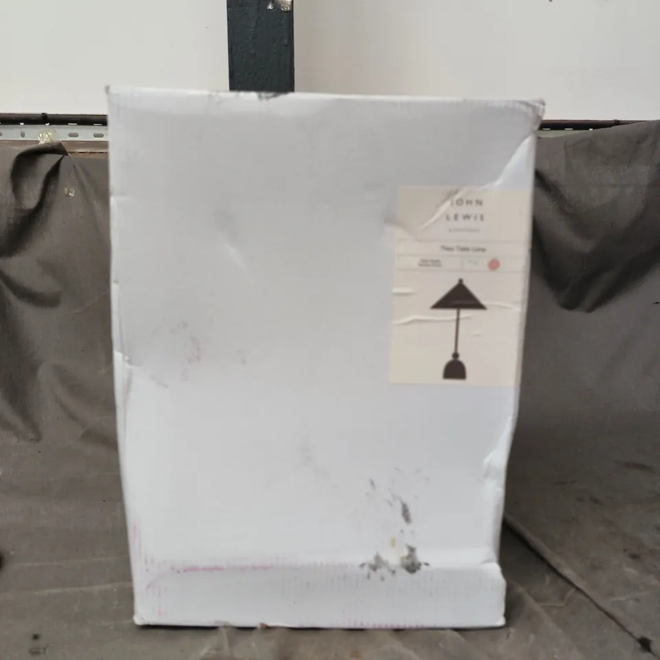 JOHN LEWIS THEO TABLE LAMP – PINK SHADE, LED 3.5W, 3000K