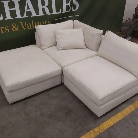 QUALITY DESIGNER MODSOFA FABRIC UPHOLSTERED CORNER SOFA